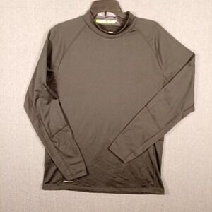 Layer 8 Mens Performance Base Layer Mock Neck Qwick-Dry Shirt Black XL